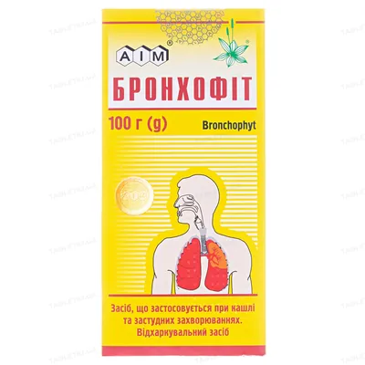 Бронхофіт збір по 100 г у пак., вклад. у пач.