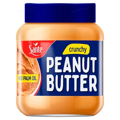 Арахісове масло Sante Peanut Butter crunchy, скло 350 г
