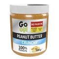 Арахісове масло Go On Nutrition Peanut Butter Crunchy, скло 500 г