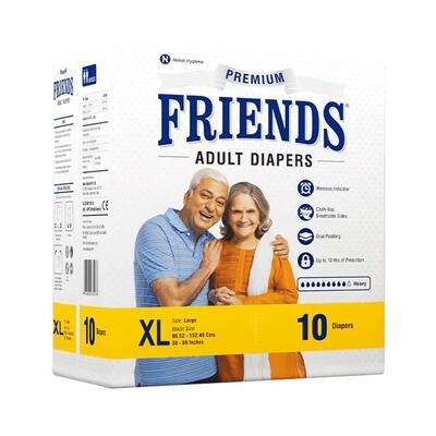Подгузники для взрослых Friends PREMIUM дневные, размер XL, 10 штук