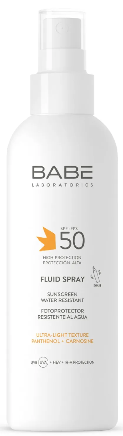 Флюїд-спрей сонцезахисний Babe Laboratorios SPF50 для тіла  водостійкий, 200 мл