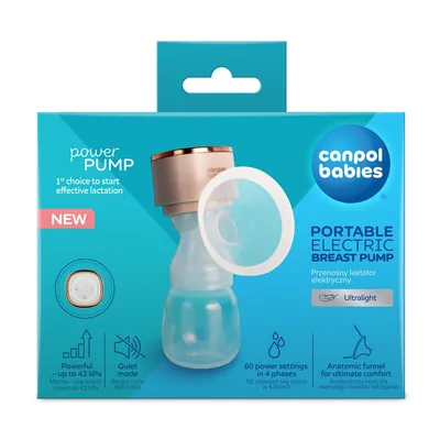 Молоковідсмоктувач Canpol babies 20/107 PowerPump портативний електричний