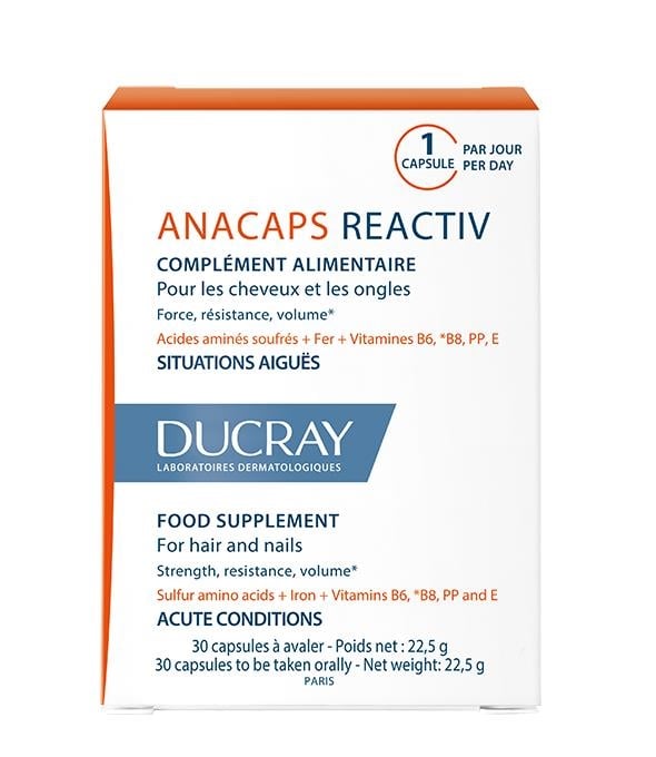 Диетическая добавка Ducray Anacaps Reactiv, 30 капсул