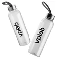 Пляшка для води Vplab Water bottle прозора з чорним лого, 580 мл