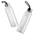 Пляшка для води Vplab Water bottle прозора з білим лого, 580 мл