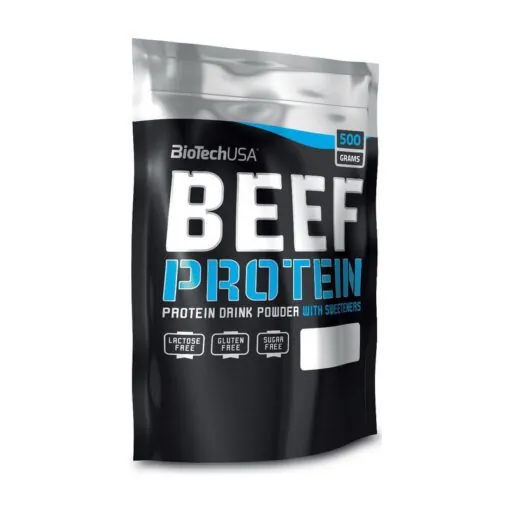 Протеїн яловичий гідролізат Biotech BEEF Protein полуниця, 500 г