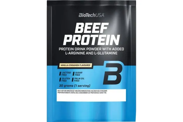 Протеїн яловичий гідролізат Biotech BEEF Protein ваніль-кориця, 30 г