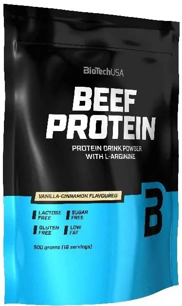 Протеїн яловичий гідролізат Biotech BEEF Protein ваніль-кориця, 500 г