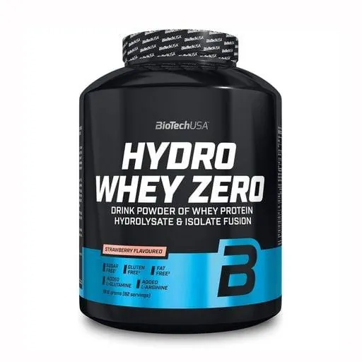 Протеїн сироватковий змішаний Biotech Hydro Whey Zero полуниця, 1,816 кг