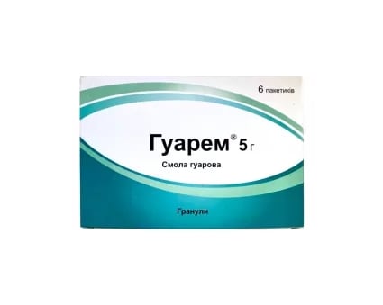 Гуарем гранулы по 5 г №6 в пакет.