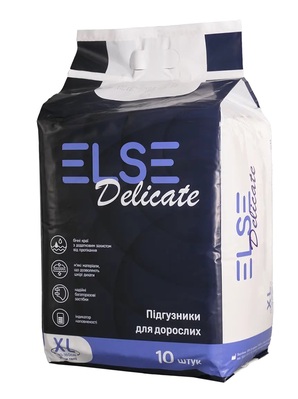 Подгузники для взрослых Else Delicate, размер XL, 10 штук