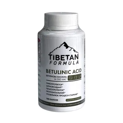 Бетулінова кислота 14000 мкг Tibetan formula, 100 капсул