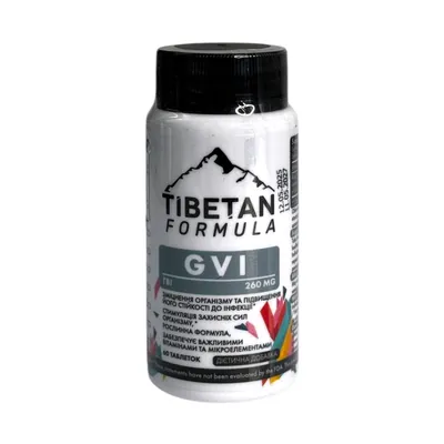 ГВІ Tibetan formula, 60 таблеток