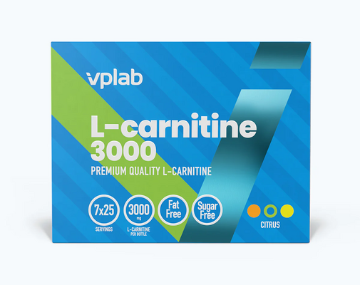 L-Карнитин 3000 VPLab L-Carnitine раствор по 25 мл №7 во флак.