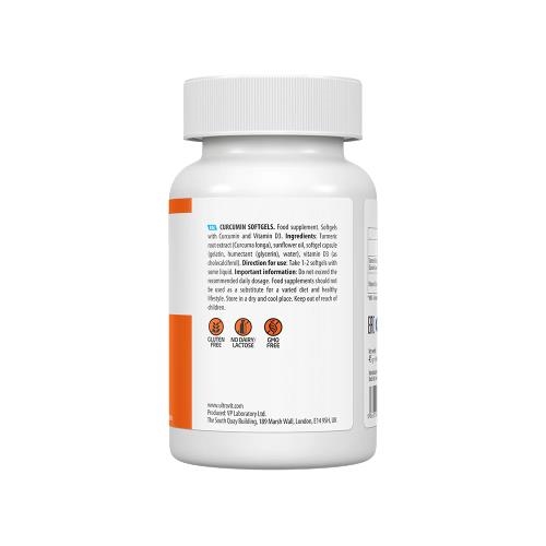 Куркумин Д3 VPLab Ultravit Curcumin D3, 60 капсул