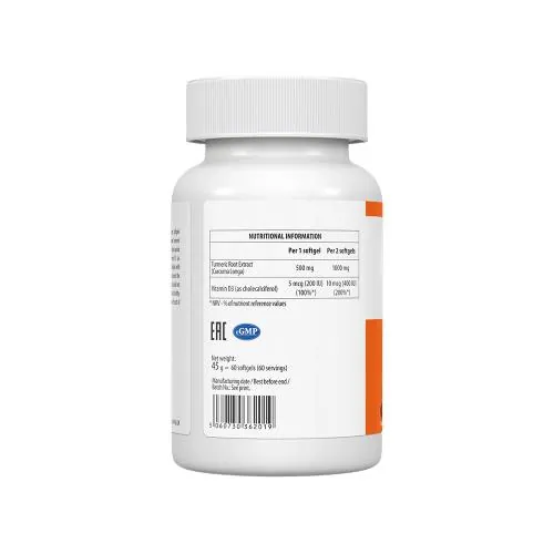 Куркумін Д3 VPLab Ultravit Curcumin D3, 60 капсул