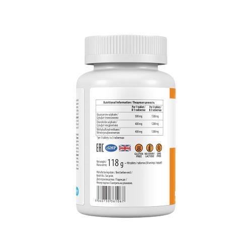 Глюкозамин, хондроитин и МСМ VPLab Ultravit Glucosamine Chondroitin MSM, 90 капсул