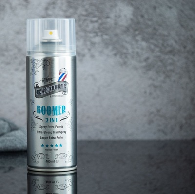 Лак для волос Beardburys Extra Strong 2 in 1 Boomer с двумя распылителями, 400 мл