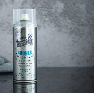 Лак для волосся Beardburys Extra Strong 2 in 1 Boomer з двома розпилювачами, 400 мл