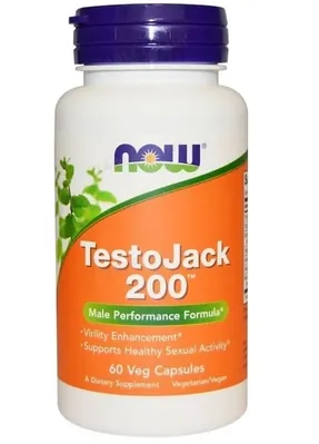 Тестостероновий бустер NOW TestoJack 200 капсули №60