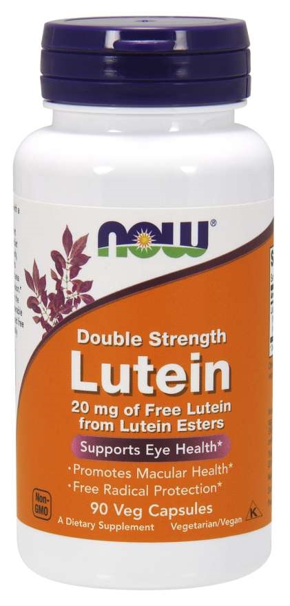 Лютеин NOW Lutein (Esters) 20 мг веганские капсулы №90