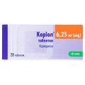 Кориол таблетки по 6.25 мг №28 (7х4)