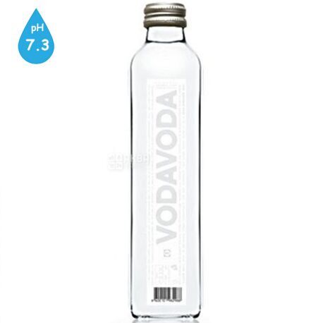 Вода минеральная VodaVoda негазированная, стеклянная бутылка, 0,75 л
