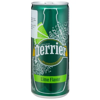 Вода мінеральна Perrier Лайм газована, банка, 0,33 л