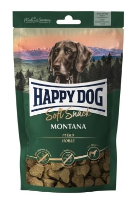 Лакомство мягкое Happy Dog Soft Snack Montana для собак со вкусом конины и картофеля, 100 г, 60689