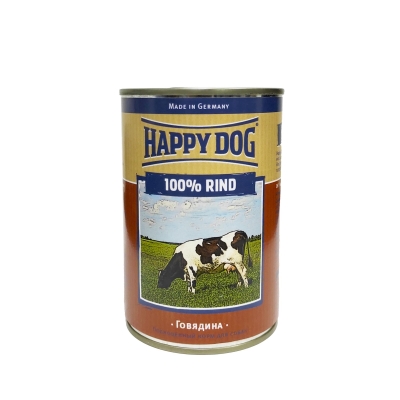 Паштет монобелковый Happy Dog Dose 100% Rind для собак всех пород с говядиной, 400 г, 6000663