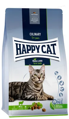 Корм сухий Happy Cat Culinary Weide Lamm для дорослих котів зі смаком ягняти, 1,3 кг, 70548