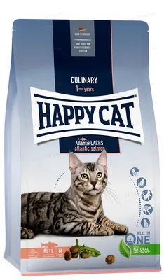 Корм сухий Happy Cat Culinary Atlantik Lachs для дорослих котів зі смаком лосося, 4 кг, 70554