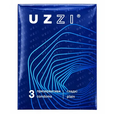 Презервативи UZZI гладкі, 3 шт.