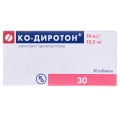 Ко-диротон таблетки по 10 мг/12.5 мг №30 (10х3)