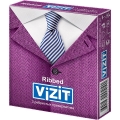 Презервативи Vizit Ribbed ребристі, 3 штуки