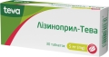 Лизиноприл-Тева таблетки по 5 мг №30 (10х3)