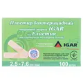 Пластир бактерицидний IGAR Еластик на еластичній полімерній основі 2,5 см х 7,6 см, 100 штук