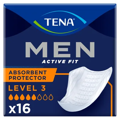 Прокладки урологічні для чоловіків Tena Men Active Fit Level 3, 16 штук