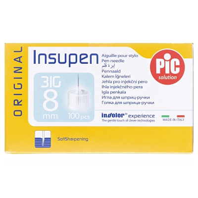 Игла для шприц-ручки Insupen G31 (0,25 х 8мм), 100 штук