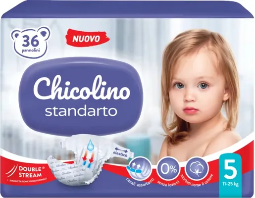 Підгузки Chicolino Standarto дитячі, розмір 5, 11-25 кг, 36 шт