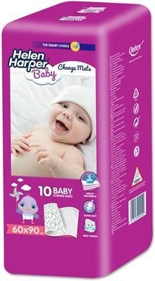 Пеленки Helen Harper Baby Bed Mats одноразовые впитывающие, 60 x 90 см, 10 шт