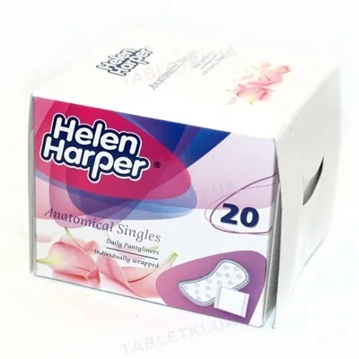 Прокладки щоденні Helen Harper Anatomical Single, 20 штук