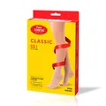 Гольфи компресійні Pani Teresa Classic CCL РТ0408 клас компресії 1, відкритий носок, подовжені, колір темно-бежевий, розмір M