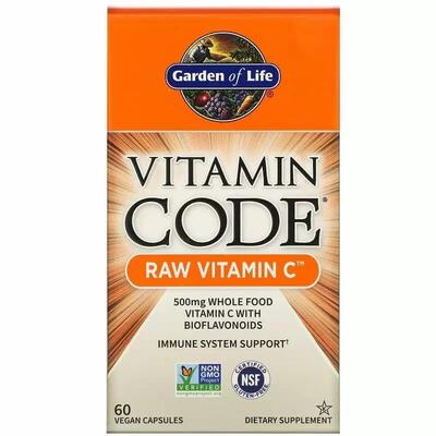 Витамин C Garden of Life Vitamin Code Vitamin C, 60 капсул