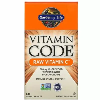 Вітамін С Garden of Life Vitamin Code Vitamin C, 60 капсул
