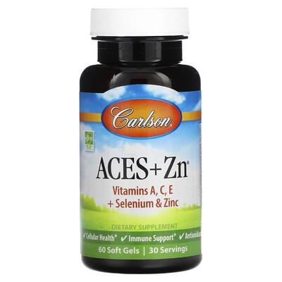 Витаминно-минеральный комплекс Carlson Labs Aces+Zn, 60 капсул