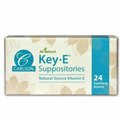 Суппозитории с витамином Е Carlson Labs Key-E Suppositories №24