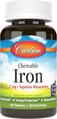 Железо Carlson Labs Chewable Iron 27 мг со вкусом винограда, 60 таблеток