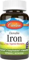 Залізо Carlson Labs Chewable Iron 27 мг зі смаком винограду, 60 таблеток
