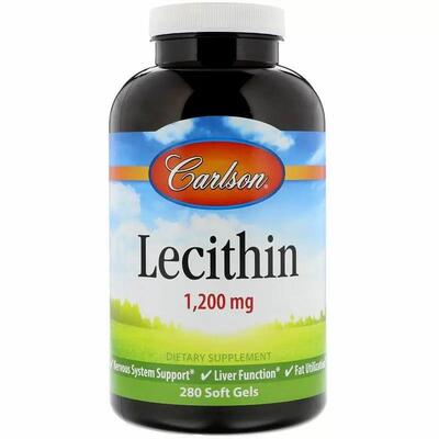 Лецитин Carlson Labs Lecithin 1200 мг, 280 капсул